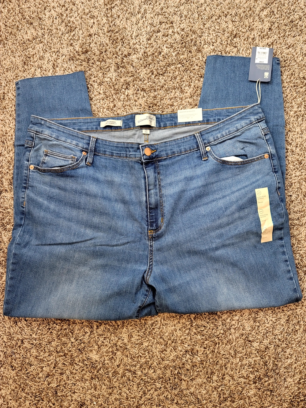 NWT Universal Thread Smooths & Sculpts High-Rise Skinny Jeans 24W